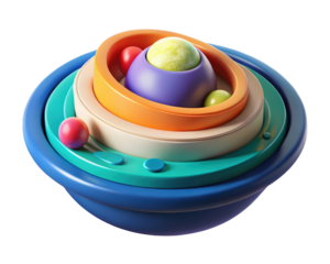 Conceptual cell structure anatomical representation scientific accuracy medical visualization 3d illustration isolated on transparent background