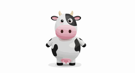 Cute cartoon cow illustration
