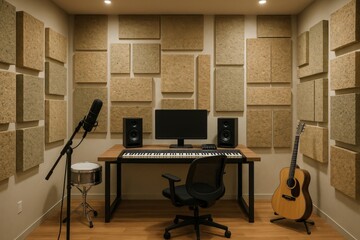 Eco-friendly studio for creative music and sound production