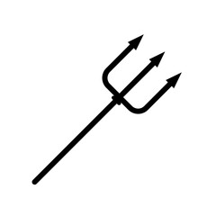 Trident ,devil's pitchfork - vector icon