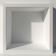 3D depth illusion with shadowed corner walls