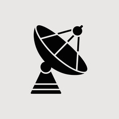 Satellite Dish Icon – Communication, Signal, Transmission Symbol