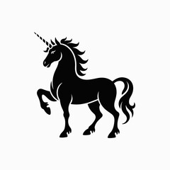 Unicorn Icon – Mythical Horse, Fantasy, Magical Creature Symbol

