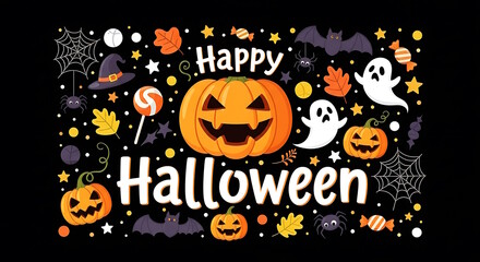 Happy Halloween Celebration Illustration