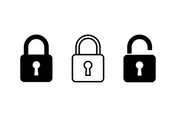 Padlock Icons for Security, Privacy, and Data Protection


