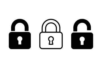 Padlock Icons for Security, Privacy, and Data Protection

