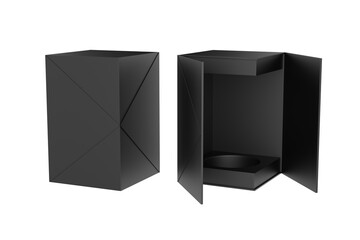 Unique Design High-End Gift Packaging Box. Paperboard Magnetic Double Door Closure Recycled Materials.