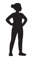 Older people exercising illustration 
