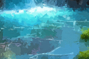 Various oil paintings, flowers, lakes, landscapes, roses, peonies, forests, rabbits, chrysanthemums, butterflies, plum blossoms