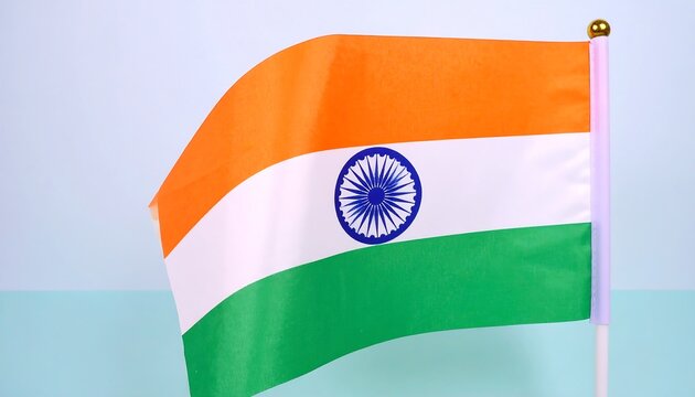 Indian flag waving gently
