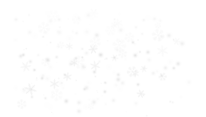 Isolated snowflakes and soft white rounds for design