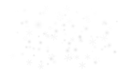 Winter snow particles and frosty elements PNG overlay