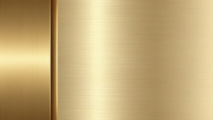 An elegant metallic background with a smooth gold gradient, divided into two parts: one side in a rich gold hue, the other in soft champagne tones. Perfect for branding, invitations and luxury banners