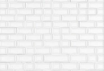 Seamless texture of a white glass block wall, offering a clean, modern background, panel, opaque