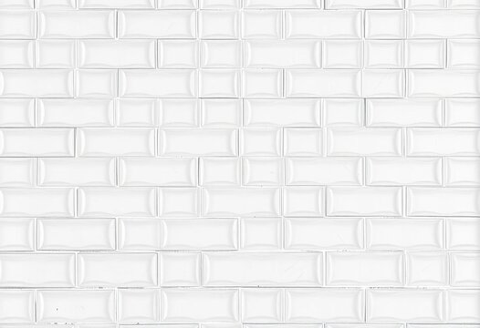 Seamless texture of a white glass block wall, offering a clean, modern background, panel, opaque
