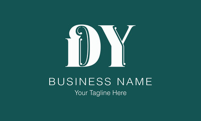 DY D dy initial logo | initial based abstract modern minimal creative logo, vector template image. luxury logotype logo, real estate homie logo. typography logo. initials logo