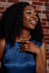 Radiant Smile and Elegant Jewelry Portrait