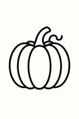 a pumpkin delight squash hallowen line icon art