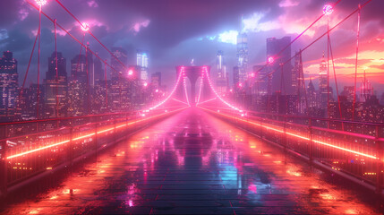 Fototapeta premium Cyberpunk Cityscapes – NFT Edition