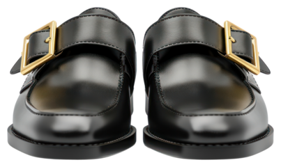 PNG Elegant black leather shoes