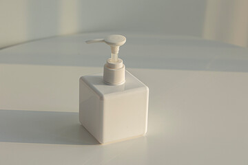 Empty, clean white plastic containers