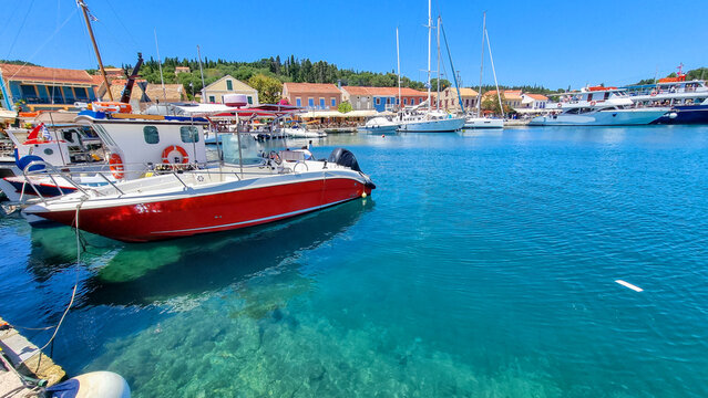 fiskardo city in kefalonia island greece