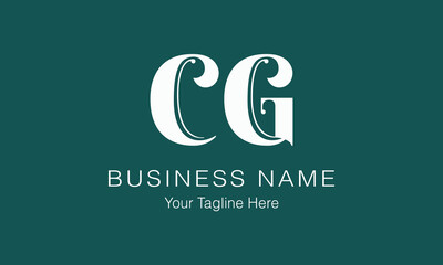 CG C cg initial logo | initial based abstract modern minimal creative logo, vector template image. luxury logotype logo, real estate homie logo. typography logo. initials logo