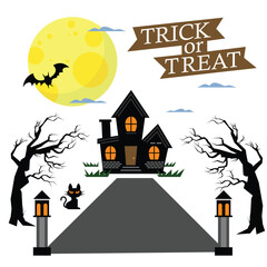 illustration of halloween theme design