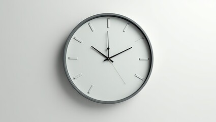 Simple wall clock against a plain white background.