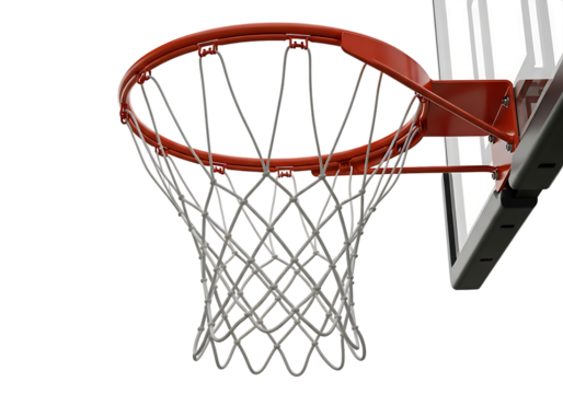 basketball hoop on a white background
