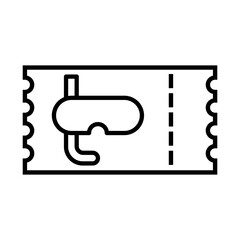 Ticket vector icon. Card illustration sign. Seat symbol. Coupon logo. Subscription web icon. ducket design for web.