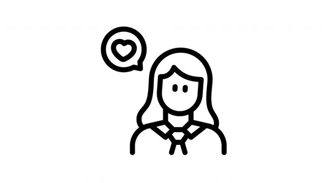 etiquette minimalist stroke animation