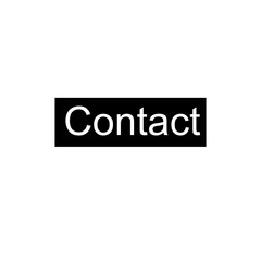 Contact written on black rectangle shape 