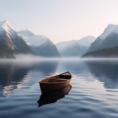 Obraz premium boat on the lake