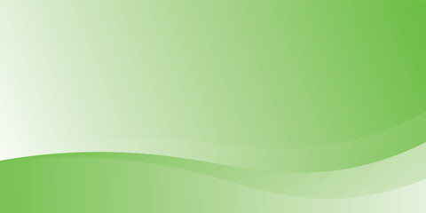 Green gradient background with smooth flowing wave shapes, creating a fresh and modern abstract design. vector eps10.