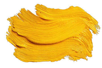 Bold, vibrant yellow paint stroke (2)