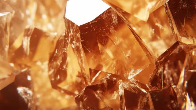 A close-up of faceted, cut and polished gemstones that resemble rubies. These natural beauties are a result of geological formations and their unique mineral composition.