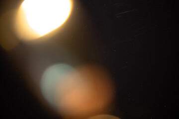 light leak overlay effect with scratch dust and blur bokeh light leaks,retro noisy film texture...