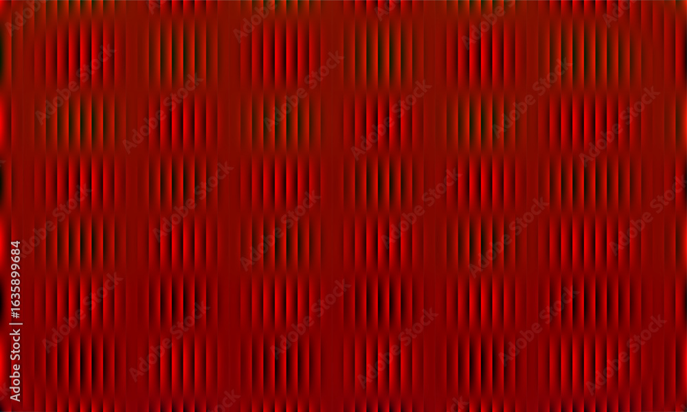 Poster optical illusion grid pattern with red glowing stripes, abstract geometric texture and vertical line
