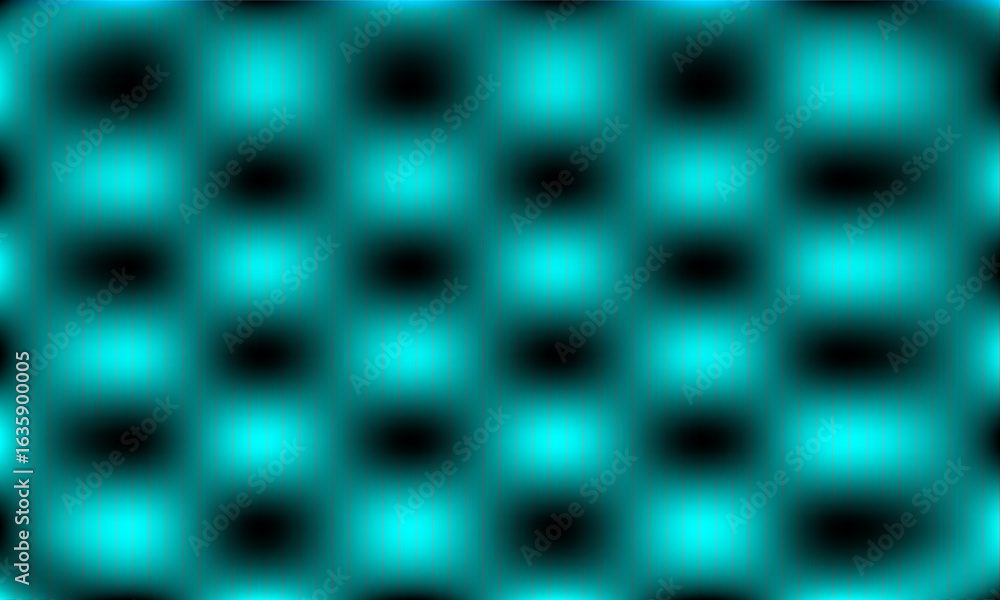 Poster abstract glowing blue and black square grid pattern with soft blur effect, modern digital luminous b