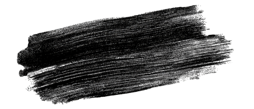 Dark, textured brushstroke