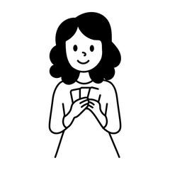 A drawing style icon showing a lottery winner celebration
