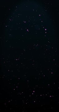 Particles floating. Loop. 4K Vertical