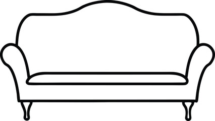 armchair isolated on white background