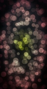Defocused bokeh background. Loop. 4K Vertical