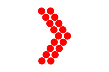 Red dot arrow transparent background png