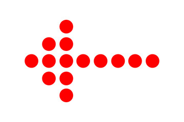 Red dot arrow transparent background png