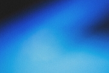 Light blue grainy dust gradient background, blurry color flow with noise texture. Digital grain...