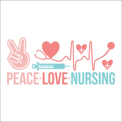 Retro Nurse Valentine EPS Design, Nurse EPS