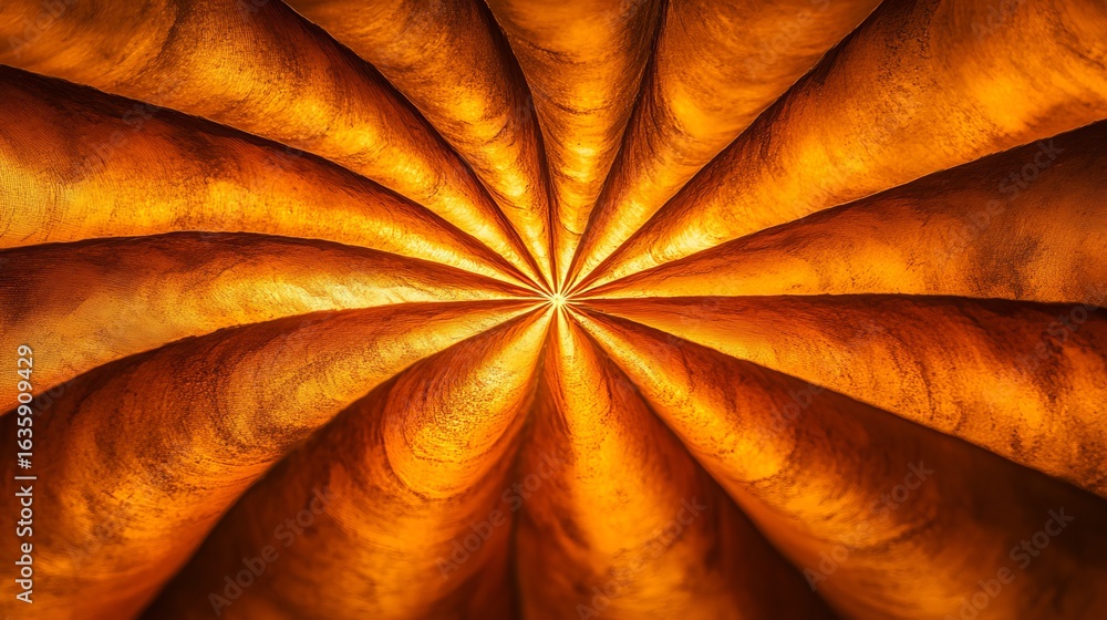 Poster golden radiance and light burst abstract art with dynamic patterns and ornate textures for design